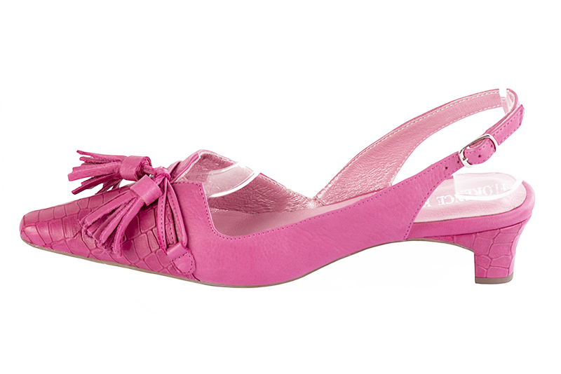 Chaussures fushia talon best sale